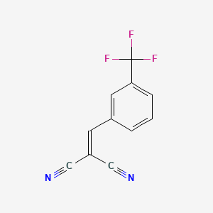 molecular formula C11H5F3N2 B1294841 丙二腈，(3-三氟甲基亚苄基)- CAS No. 36937-90-3