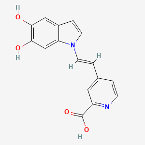 4-(2-(5,6-Dihydroxy-1H-indol-1-yl)vinyl)picolinic acid