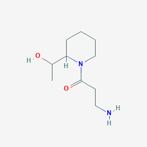 3-Amino-1-(2-(1-hydroxyethyl)piperidin-1-yl)propan-1-one