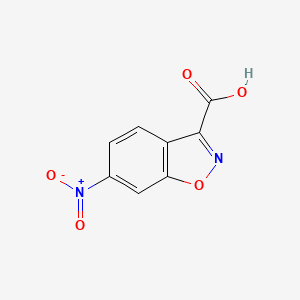 molecular formula C8H4N2O5 B1294844 6-硝基-1,2-苯并噁唑-3-羧酸 CAS No. 28691-50-1