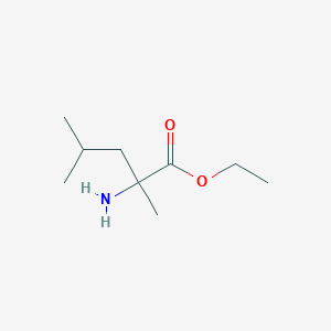 molecular formula C9H19NO2 B12948443 Ethyl 2-amino-2,4-dimethylpentanoate 