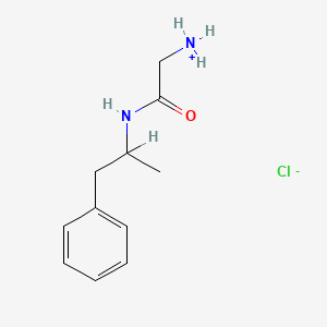 B1294849 (+-)-2-Amino-N-(1-methyl-2-phenylethyl)acetamide hydrochloride CAS No. 55880-87-0