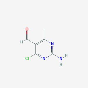 2-Amino-4-chloro-6-methylpyrimidine-5-carbaldehyde