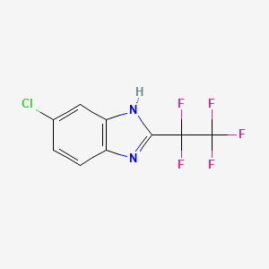 B1294851 5-Chloro-2-(perfluoroethyl)-1H-benzo[d]imidazole CAS No. 58457-67-3