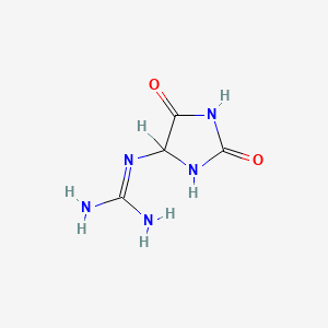 molecular formula C4H7N5O2 B12948520 Guanidinohydantoin CAS No. 104184-01-2