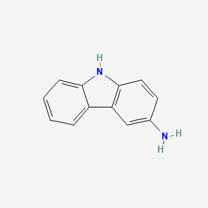 molecular formula C12H10N2 B1294855 9H-Carbazol-3-amin CAS No. 6377-12-4