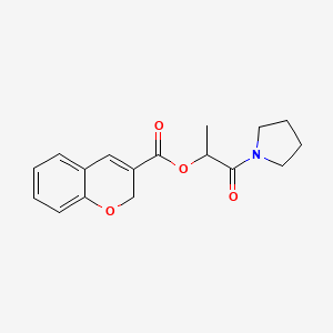 1-Oxo-1-(pyrrolidin-1-yl)propan-2-yl 2H-chromene-3-carboxylate