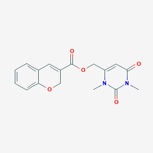 (1,3-dimethyl-2,6-dioxo-1,2,3,6-tetrahydropyrimidin-4-yl)methyl 2H-chromene-3-carboxylate