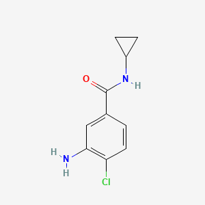 B1294858 3-Amino-4-chloro-N-cyclopropylbenzamide CAS No. 63887-21-8