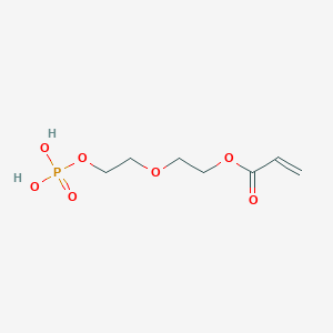 molecular formula C7H13O7P B12948601 2-[2-(Phosphonooxy)ethoxy]ethyl prop-2-enoate CAS No. 35340-44-4