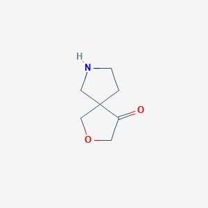 molecular formula C7H11NO2 B12948626 2-Oxa-7-azaspiro[4.4]nonan-4-one 