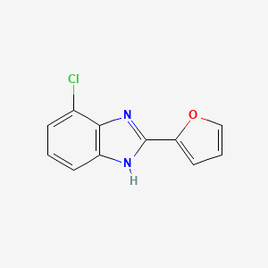 4-Chloro-2-(furan-2-yl)-1H-benzo[d]imidazole