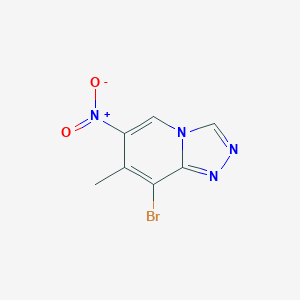 8-Bromo-7-methyl-6-nitro-[1,2,4]triazolo[4,3-a]pyridine