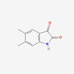 molecular formula C10H9NO2 B1294865 吲哚-2,3-二酮，5,6-二甲基- CAS No. 73816-46-3