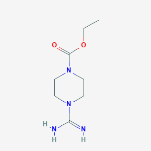 molecular formula C8H16N4O2 B1294868 4-氨基咪酰基哌嗪-1-羧酸乙酯 CAS No. 63981-39-5