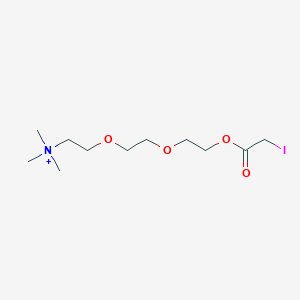 2-(2-(2-(2-Iodoacetoxy)ethoxy)ethoxy)-N,N,N-trimethylethan-1-aminium