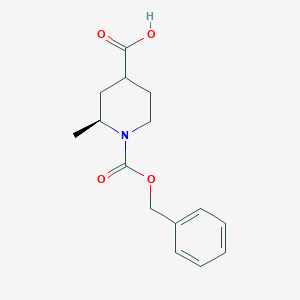 (2S)-1-((Benzyloxy)carbonyl)-2-methylpiperidine-4-carboxylic acid