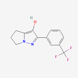 2-(3-(Trifluoromethyl)phenyl)-5,6-dihydro-4H-pyrrolo[1,2-b]pyrazol-3-ol