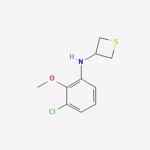 N-(3-Chloro-2-methoxyphenyl)thietan-3-amine