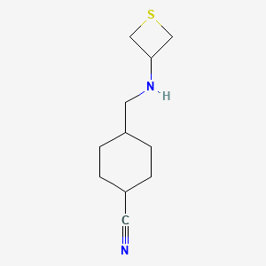 4-((Thietan-3-ylamino)methyl)cyclohexane-1-carbonitrile