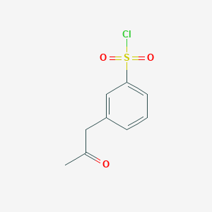 3-(2-Oxopropyl)benzene-1-sulfonyl chloride