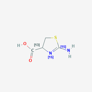 2-(15N)azanyl-(315N)4,5-dihydro-1,3-thiazole-4-carboxylic acid