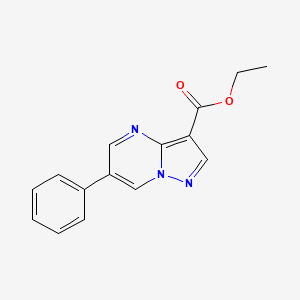 Pyrazolo[1,5-a]pyrimidine-3-carboxylic acid, 6-phenyl-, ethyl ester