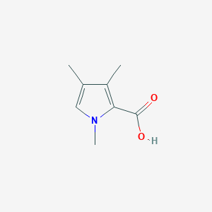 molecular formula C8H11NO2 B12948789 1,3,4-Trimethyl-1H-pyrrole-2-carboxylic acid 