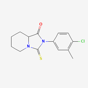 2-(4-Chloro-3-methylphenyl)-3-thioxohexahydroimidazo[1,5-a]pyridin-1(5h)-one