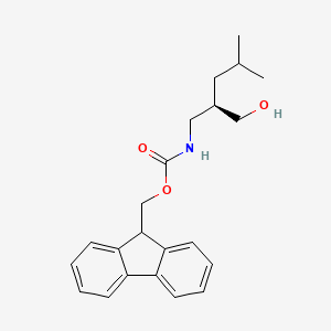 (9H-Fluoren-9-yl)methyl (R)-(2-(hydroxymethyl)-4-methylpentyl)carbamate