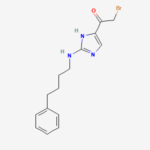 2-Bromo-1-{2-[(4-phenylbutyl)amino]-1H-imidazol-5-yl}ethan-1-one