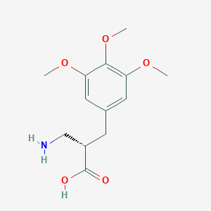 molecular formula C13H19NO5 B12948848 (S)-3-Amino-2-(3,4,5-trimethoxybenzyl)propanoic acid 