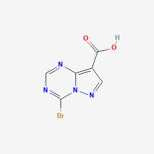 molecular formula C6H3BrN4O2 B12948901 4-Bromopyrazolo[1,5-a][1,3,5]triazine-8-carboxylic acid 