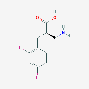 molecular formula C10H11F2NO2 B12948947 (R)-3-Amino-2-(2,4-difluorobenzyl)propanoic acid 