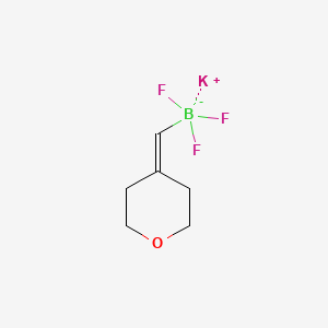 Potassium trifluoro[(oxan-4-ylidene)methyl]boranuide