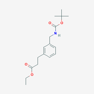 Ethyl 3-(3-(((tert-butoxycarbonyl)amino)methyl)phenyl)propanoate