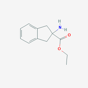 molecular formula C12H15NO2 B129490 2-氨基-2,3-二氢-1H-茚满-2-羧酸乙酯 CAS No. 141104-65-6