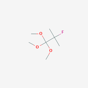 molecular formula C7H15FO3 B12949001 2-Fluoro-1,1,1-trimethoxy-2-methylpropane 