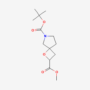 1-Oxa-6-azaspiro[3.4]octane-2,6-dicarboxylic acid, 6-(1,1-dimethylethyl) 2-methyl ester