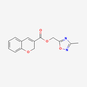 (3-methyl-1,2,4-oxadiazol-5-yl)methyl 2H-chromene-3-carboxylate