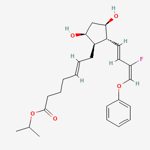 molecular formula C25H33FO5 B12949038 (Z)-Isopropyl 7-((1R,2R,3R,5S)-2-((1E,3E)-3-fluoro-4-phenoxybuta-1,3-dien-1-yl)-3,5-dihydroxycyclopentyl)hept-5-enoate 