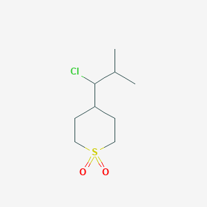 4-(1-Chloro-2-methylpropyl)tetrahydro-2H-thiopyran 1,1-dioxide