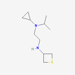 molecular formula C11H22N2S B12949051 N1-Cyclopropyl-N1-isopropyl-N2-(thietan-3-yl)ethane-1,2-diamine 