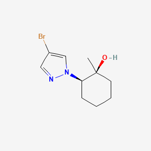 (1S,2R)-2-(4-Bromo-1H-pyrazol-1-yl)-1-methylcyclohexan-1-ol