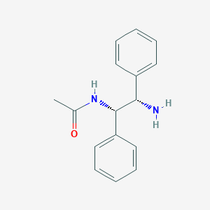 molecular formula C16H18N2O B12949087 N-((1S,2S)-2-Amino-1,2-diphenylethyl)acetamide 