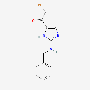 1-[2-(Benzylamino)-1H-imidazol-5-yl]-2-bromoethan-1-one