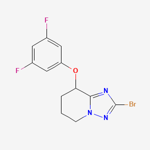 2-Bromo-8-(3,5-difluorophenoxy)-5,6,7,8-tetrahydro-[1,2,4]triazolo[1,5-a]pyridine