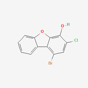 1-Bromo-3-chlorodibenzo[b,d]furan-4-ol