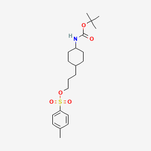 3-(Trans-4-((tert-butoxycarbonyl)amino)cyclohexyl)propyl 4-methylbenzenesulfonate