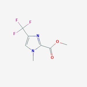 molecular formula C7H7F3N2O2 B12949145 Methyl 1-methyl-4-(trifluoromethyl)-1H-imidazole-2-carboxylate 